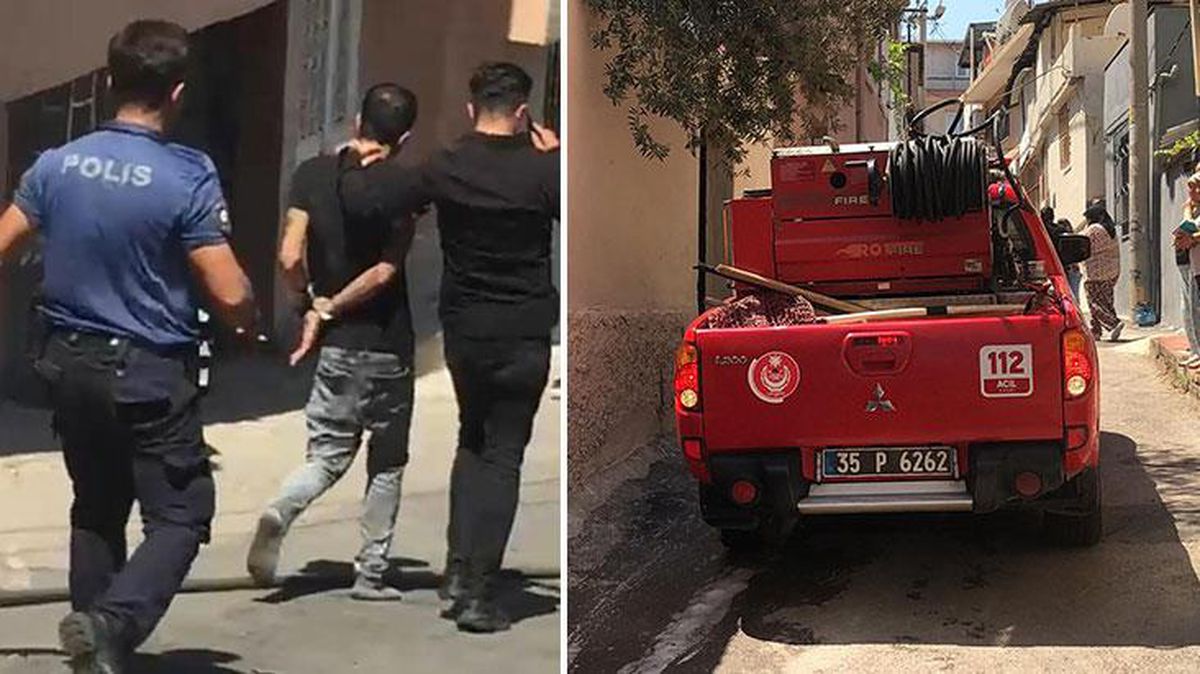 Annesi ve kız kardeşini eve kilitleyip, yangın çıkardı! Mahallede büyük panik