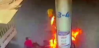 Aksaray yerel haberleri | Aksaray'daki Benzin İstasyonunda Çakmak Yaktı: 2 Kişi Yaralandı