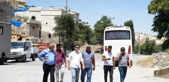 Kaymakam Maraşlı, 'En iyi Turizm köyü' Mustafapaşa köy meydanında incelemelerde bulundu