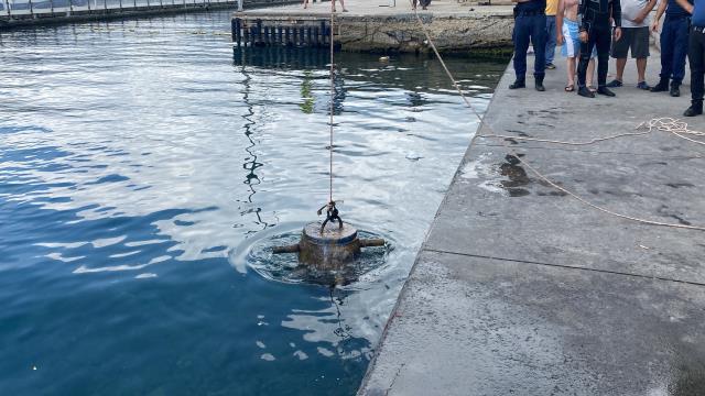 Sarıyer sahilinde şüpheli cisim paniği: Mayın sanıldı, tonoz çıktı