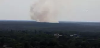 Son dakika haber... Bomba imha deposundaki patlama, Grunewald ormanında yangına neden oldu