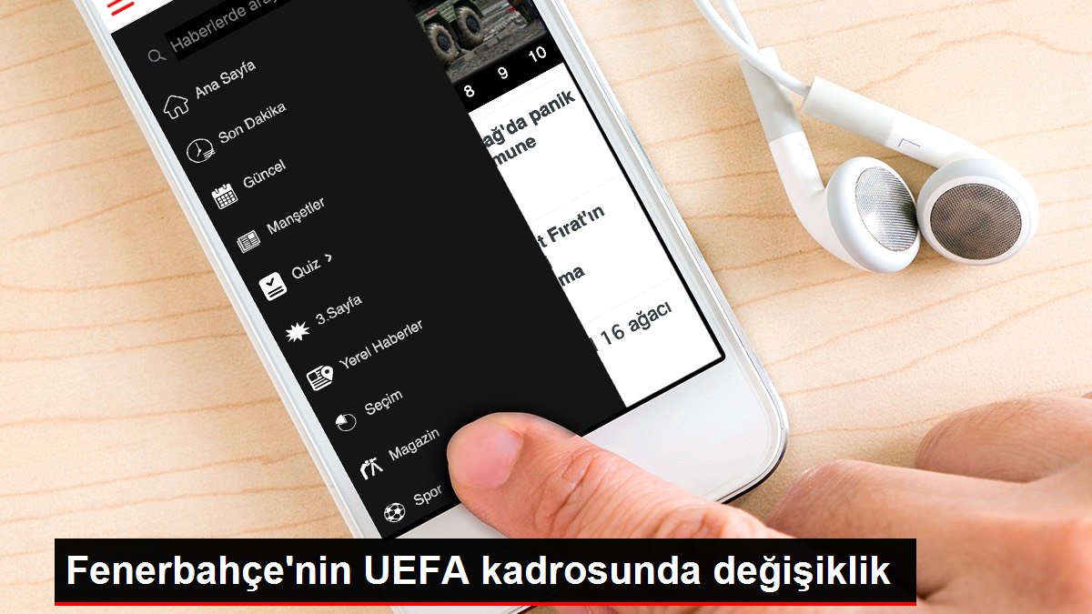 Fenerbahçe'nin UEFA kadrosunda değişiklik