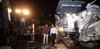 Gaziantep yerel haberleri | Şahinbey'de asfalt çalışmaları 24 saat devam ediyor