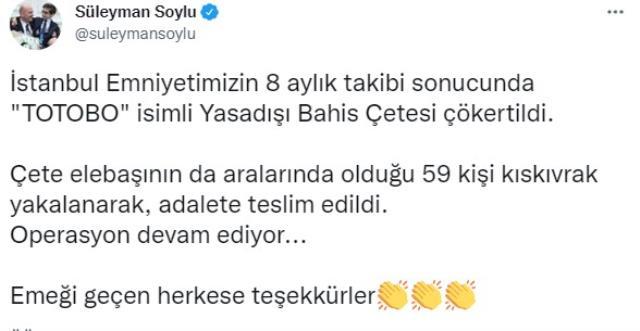 8 aydır takip edilen 'Totobo' isimli yasadışı bahis çetesi çökertildi