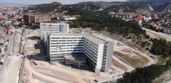 Kütahya haberleri | İnşaatı devam eden Kütahya Şehir Hastanesi böyle görüntülendi