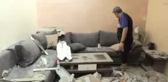 İsrail'in Gazze'ye yönelik saldırı sonucu bazı evler zarar gördü
