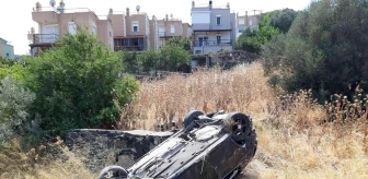 İzmir gündem haberleri: İzmir'de takla atan araçtaki 4 genç ölümden döndü