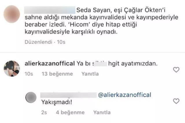 Oyuncu Ali Erkazan, kayınvalidesiyle dans eden Seda Sayan'a küfretti Oyuncu Ali Erkazan, kayınvalidesiyle dans eden Seda Sayan'a küfretti