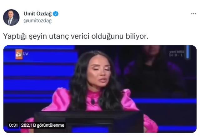 Ümit Özdağ, Milyoner'deki yarışmacıya kayıtsız kalamadı: Yaptığı şeyin utanç verici olduğunu biliyor