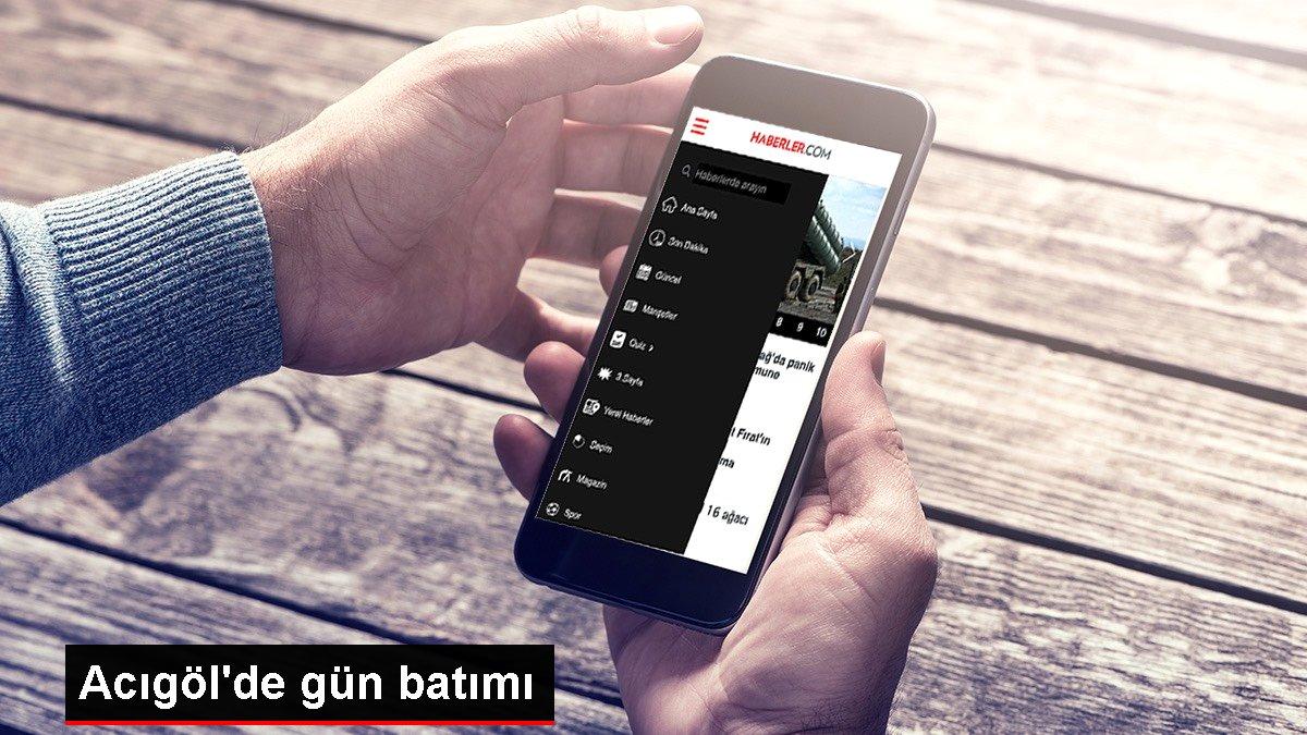 Nevşehir gündem haberleri | Acıgöl'de gün batımı