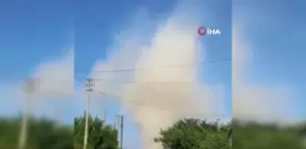 Elazığ haberi! Elazığ'da devasa hortum böyle görüntülendi