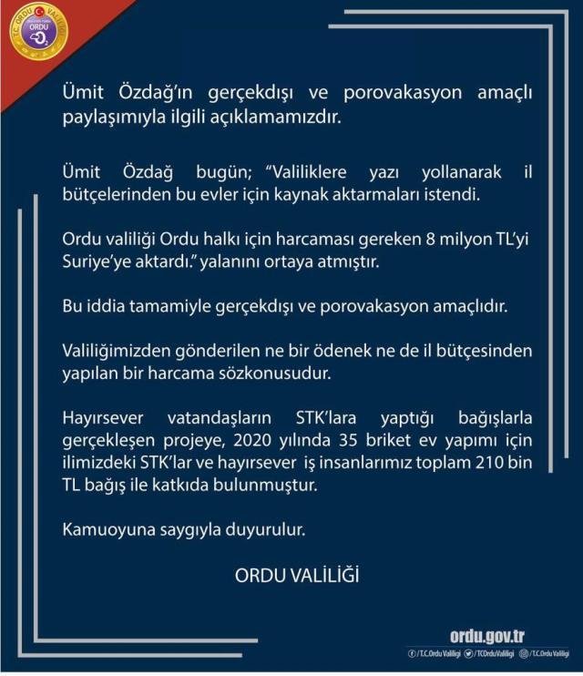 İçişleri Bakan Yardımcısı Çataklı'nın sözleri, Ümit Özdağ'ı küplere bindirecek: Bir deliyi başımıza sardılar İçişleri Bakan Yardımcısı Çataklı'nın sözleri, Ümit Özdağ'ı küplere bindirecek: Bir deliyi başımıza sardılar