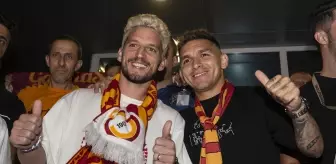 Lucas Torreira ve Dries Mertens, Galatasaray için İstanbul'da