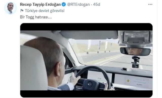 Yerli otomobilde geri sayım! Test için direksiyona geçen Erdoğan'dan yeni paylaşım