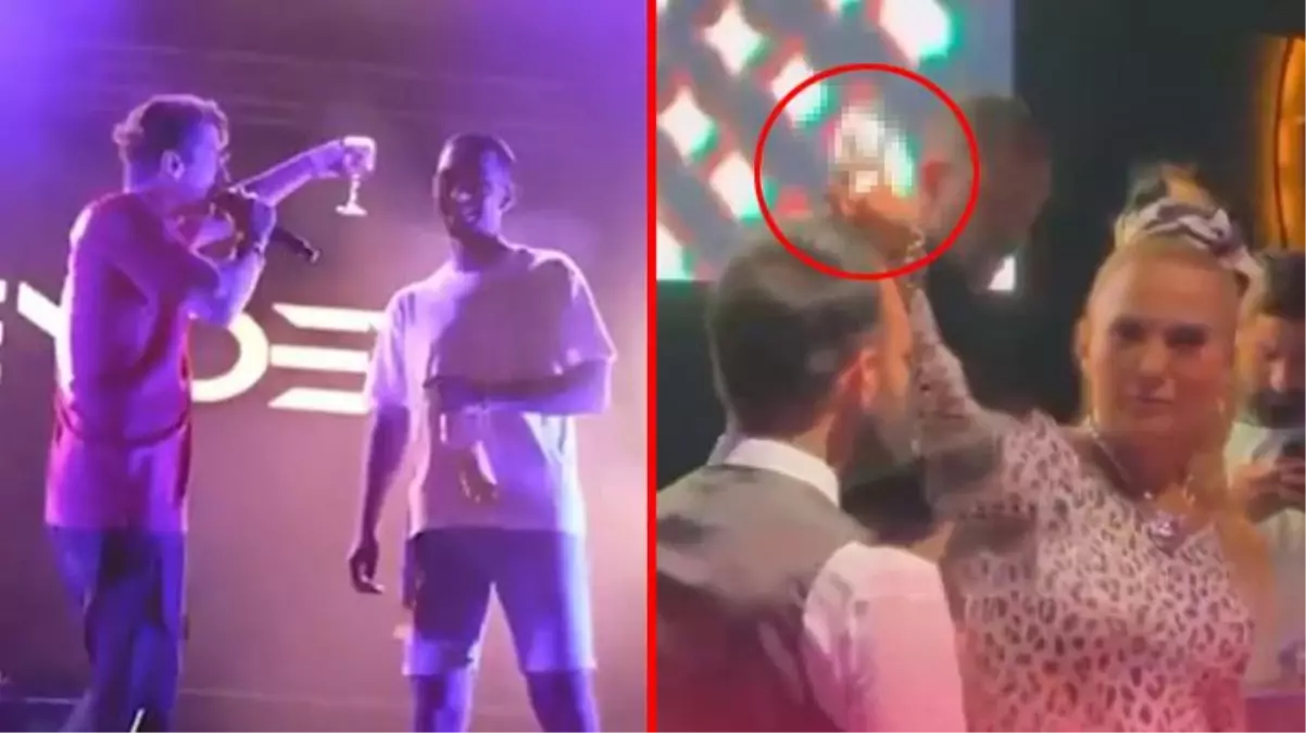 Norm Ender, konserinde garsonun başından içki döken Demet Akalın'a gönderme yaptı: Çaptan düşen popçu