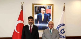 ADÜ Rektörü Aldemir, Kültür ve Turizm Eski Bakanı Atilla Koç'u ağırladı