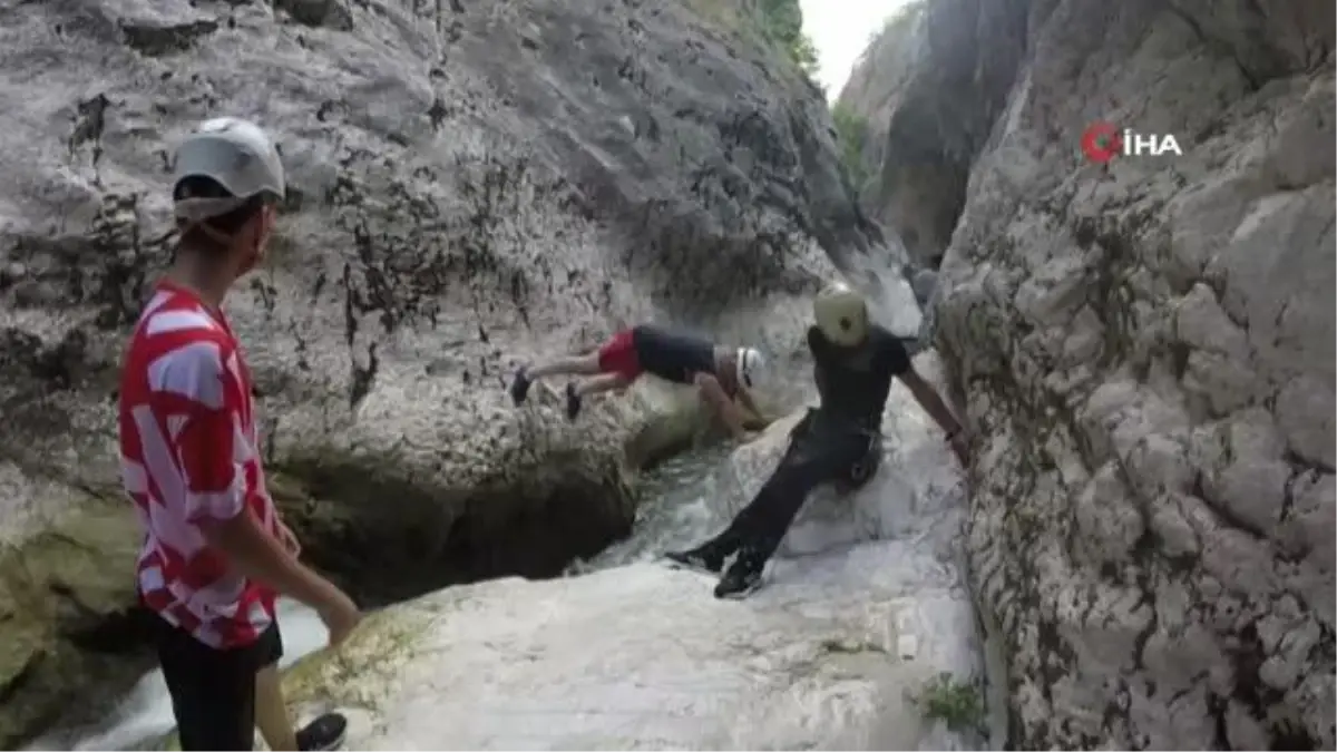 Zinav Kanyonu adrenalin tutkunlarını cezbediyor