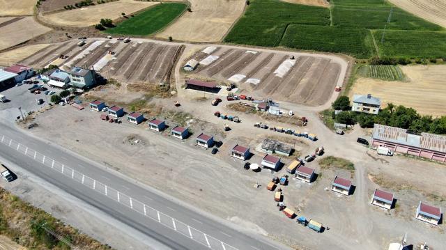 Buğday hasadında rekolte zirve yaptı, ambarlara sığmayan mahsul toprağa gömüldü