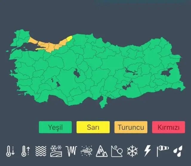 İstanbul için 'turuncu' uyarı