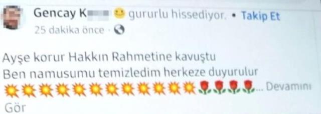 Karısını öldüren kocanın sosyal medya paylaşımı pes dedirtti: Gururlu hissediyor