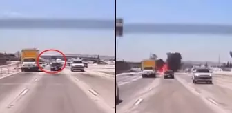 Uçak yolun ortasına düşerek alev aldı, pilot ve yolcunun burnu bile kanamadı