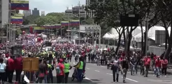 Venezuela'da Maduro destekçilerinden gösteri