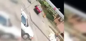 Bisikletli çocuk otomobille böyle çarpıştı