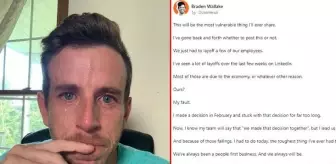 Şirketinden işçi çıkaran CEO, üzüldüğünü kanıtlamak için ağladığı anları paylaştı