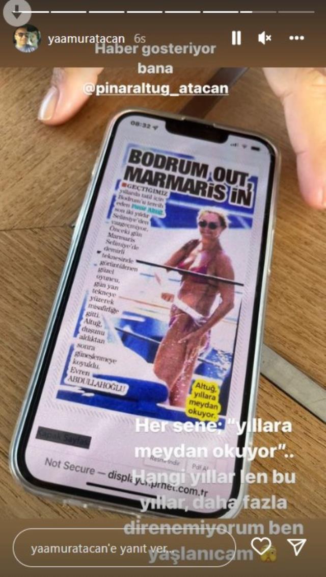 Eşinin bikinili fotoğrafını paylaşan Yağmur Atacan, yorumları tiye aldı: Direniyorum, ben yaşlanacağım Eşinin bikinili fotoğrafını paylaşan Yağmur Atacan, yorumları tiye aldı: Direniyorum, ben yaşlanacağım