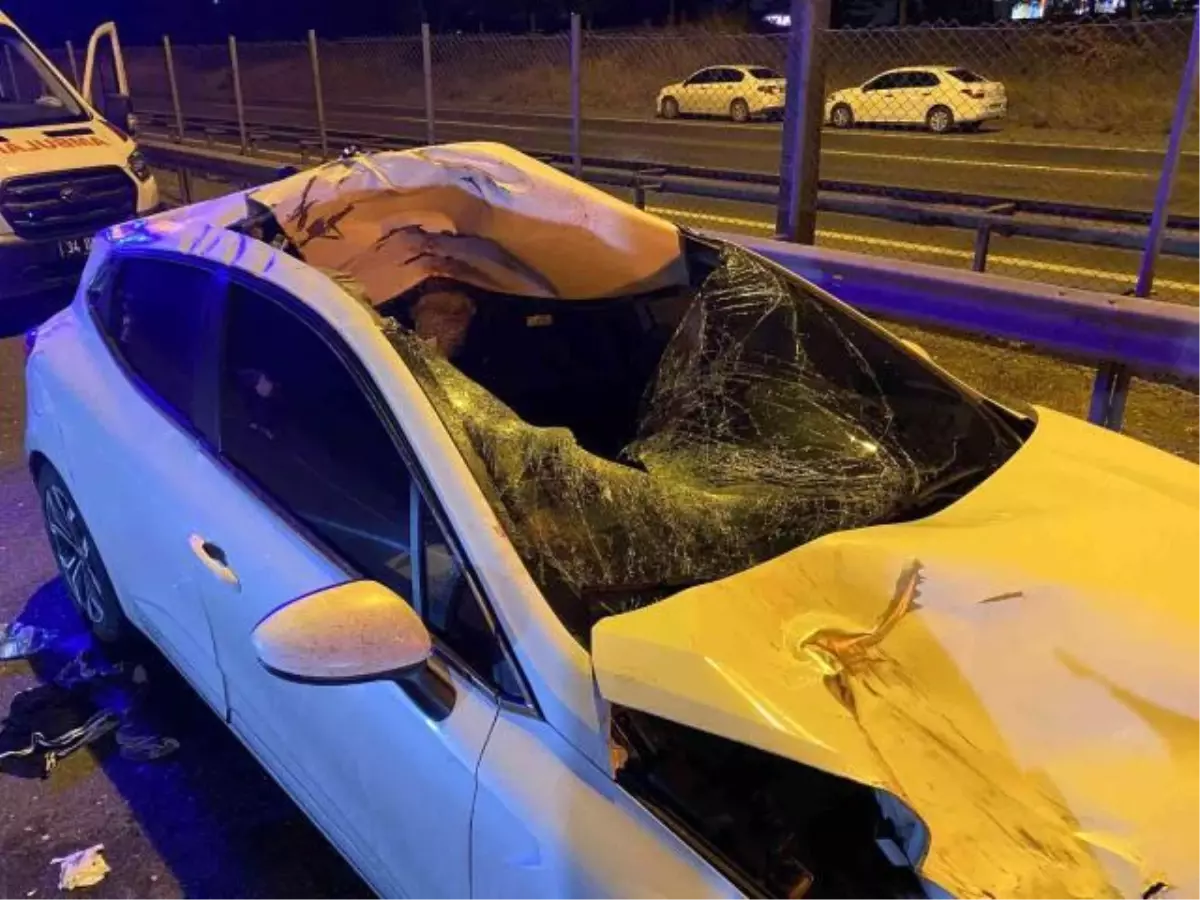 TEM'de feci kaza! Metrelerce sürüklenen yayanın uzuvları koptu