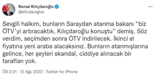 Bakan Nebati, 'Biz ÖTV'yi artıracaktık, Kılıçdaroğlu konuştu' sözlerine açıklık getirdi