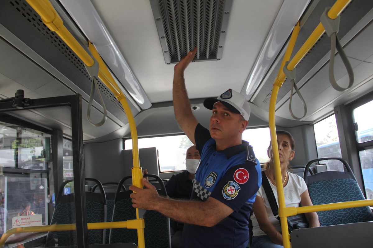 Hatay haberleri! Hatay'da klima açmayan toplu taşıma sürücülerine para cezası kesildi