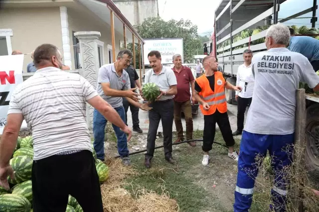 CHP'li belediye, üreticiden aldığı 400 ton karpuzu kilosu 1 liradan vatandaşa sattı
