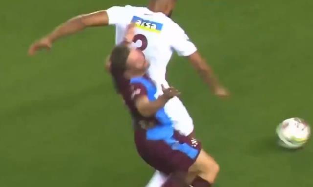 Trabzon'da yürekler ağza geldi! Acılar içinde yerde kalan Edin Visca, ambulansla hastaneye kaldırıldı