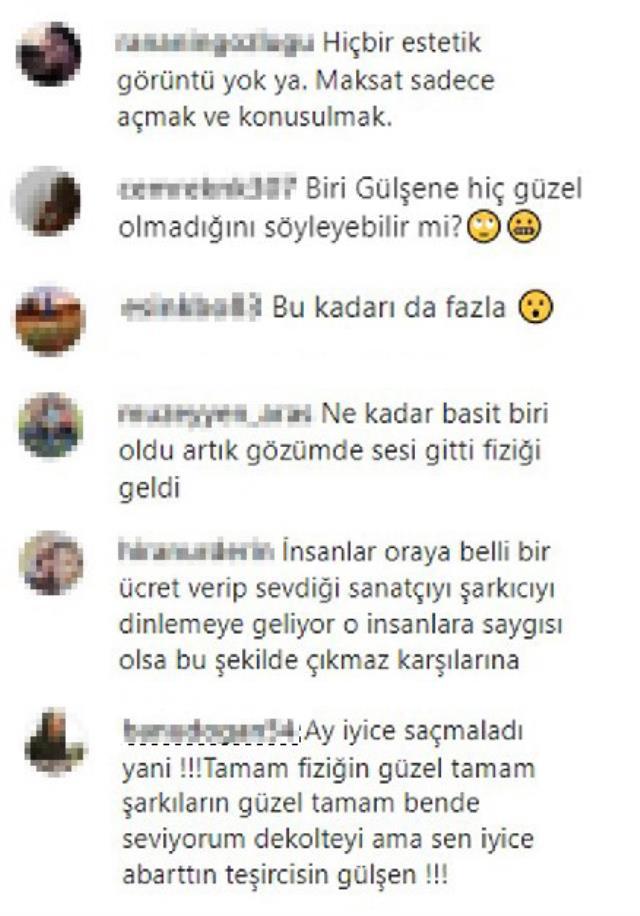 Kalçası ayrı göğsü ayrı dekolte! Gülşen, sahne kıyafetiyle yine beğenilmedi