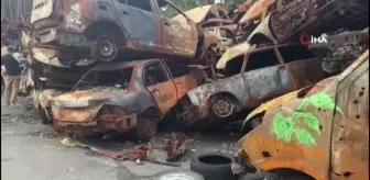 Ukrayna'da hurdaya dönen araçlar tuval oldu'Umut Çiçekleri' NFT olarak satışa sunulacak