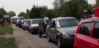 ZAPORİJYA - Ukrayna'da yerinden edilen siviller, günler süren yolculuktan sonra kamplara ulaşabiliyor