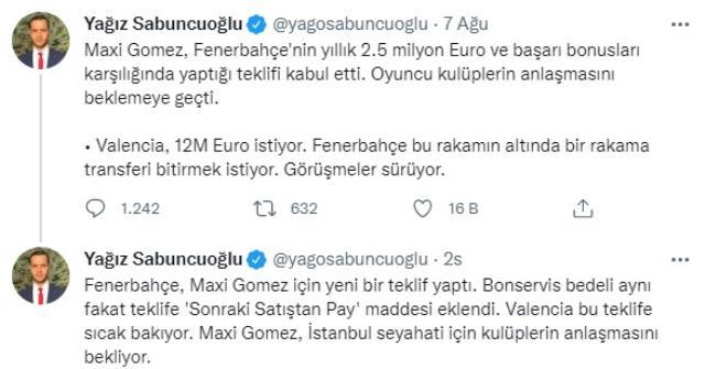 Fenerbahçe, Maxi Gomez'i renklerine bağlıyor! Teklife eklenen bir madde bütün seyri değiştirdi