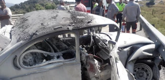 Afyon gündem haberleri... Afyonkarahisar'da iki otomobilin çarpışması sonucu 1 kişi öldü, 4 kişi yaralandı