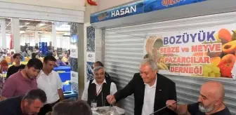 Başkan Bakkalcıoğlu aşure ikramına katıldı