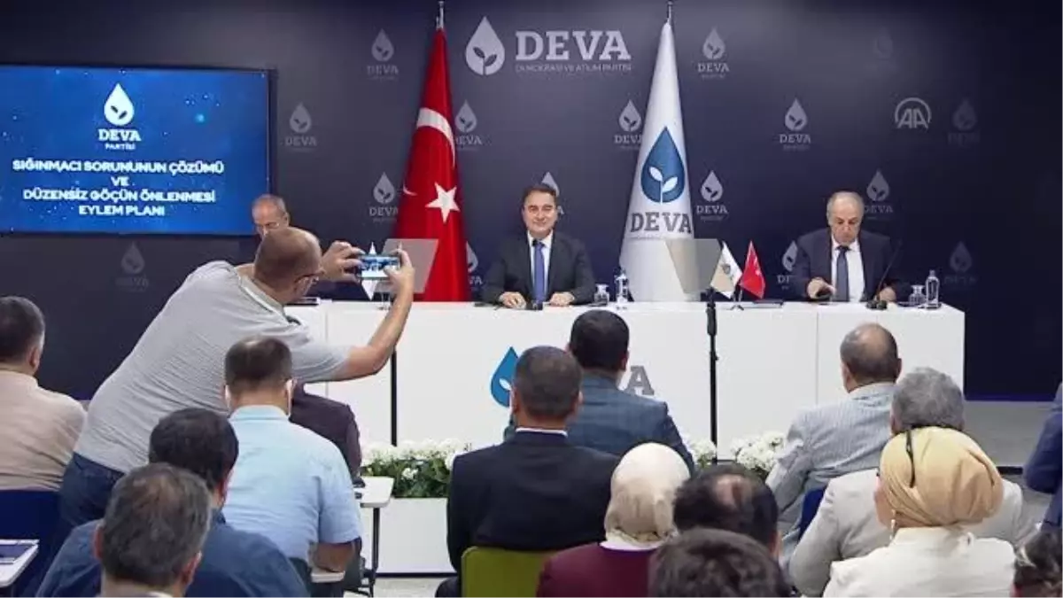 Babacan, partisinin düzensiz göçün önlenmesine ilişkin eylem planını açıkladı