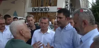 Bakan Kurum Zeytinburnu'nda esnaf ziyareti gerçekleştirdi