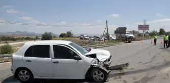 Konya haber | Konya'da iki otomobilin çarpışması sonucu 7 kişi yaralandı