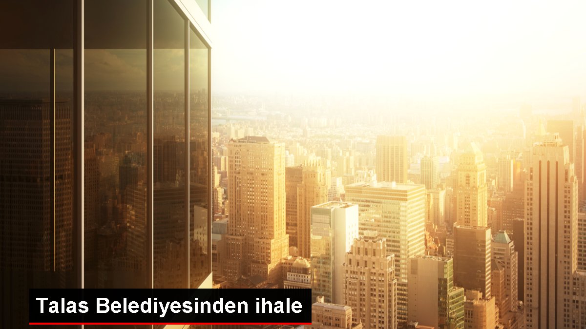 Kayseri gündem haberi | Talas Belediyesinden ihale