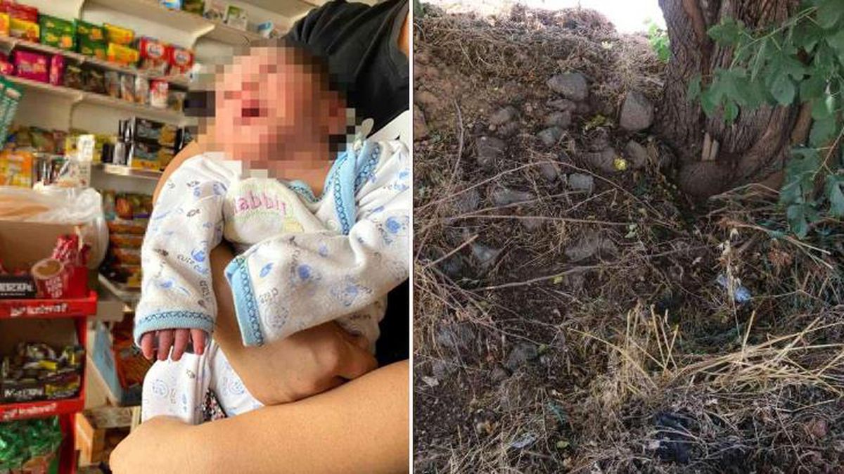 10 günlük bebeği ağaç altında ölüme terk eden anne baba bulundu