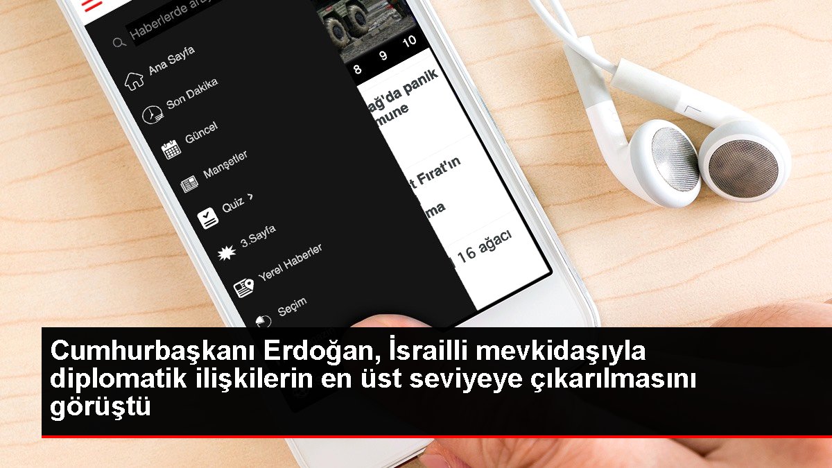Cumhurbaşkanı Erdoğan, İsrailli mevkidaşıyla diplomatik ilişkilerin en üst seviyeye çıkarılmasını görüştü