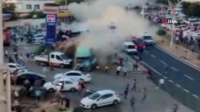 Mardin'de freni patlayan TIR faciaya neden oldu! Çok sayıda ölü ve yaralı var