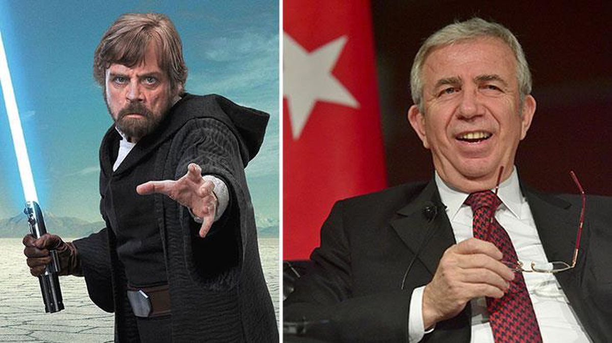 Cumhurbaşkanı adaylığı konuşulan Mansur Yavaş'a Star Wars filminin başrolünden sürpriz destek