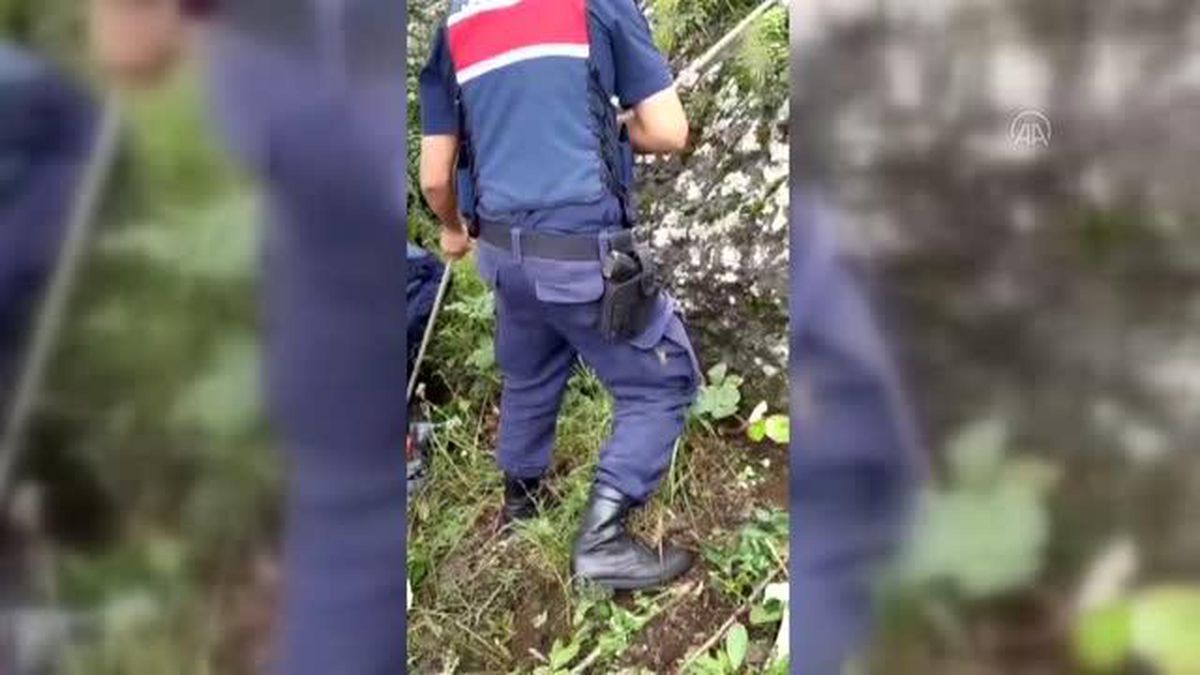 Yayladaki kayalıklardan düşen turist yaralandı