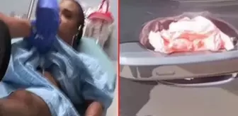 Bir garip olay! Arabasının kapı kolundaki peçeteye dokunan kadın hastanelik oldu